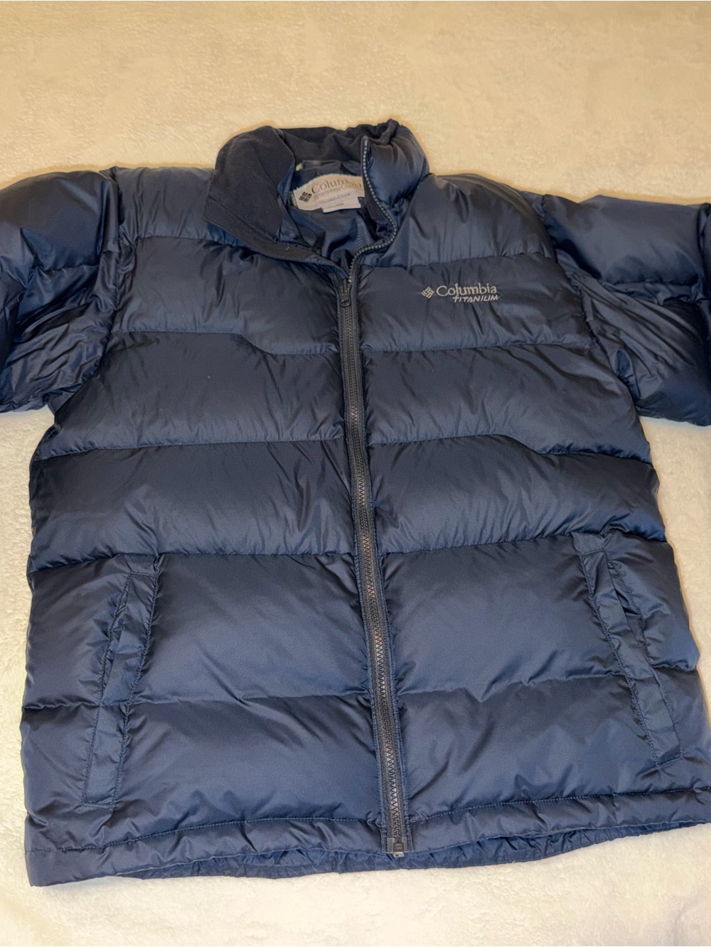 Vintage Men’s Columbia Titanium down puffer Jacket Sz LG